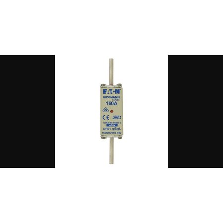 Eaton Bussmann Inline Fuse, NHG Series, 160A, 400V AC, Square 160NHG01B-400